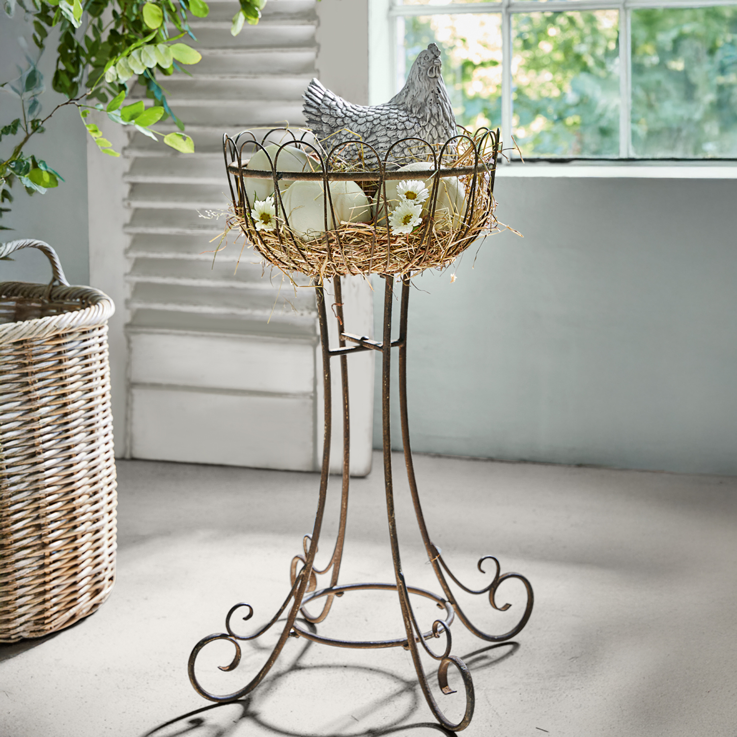 Rustikales Osternest