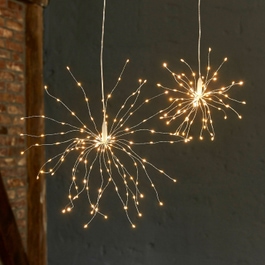 Lichterkette 2er Set Carbini silber